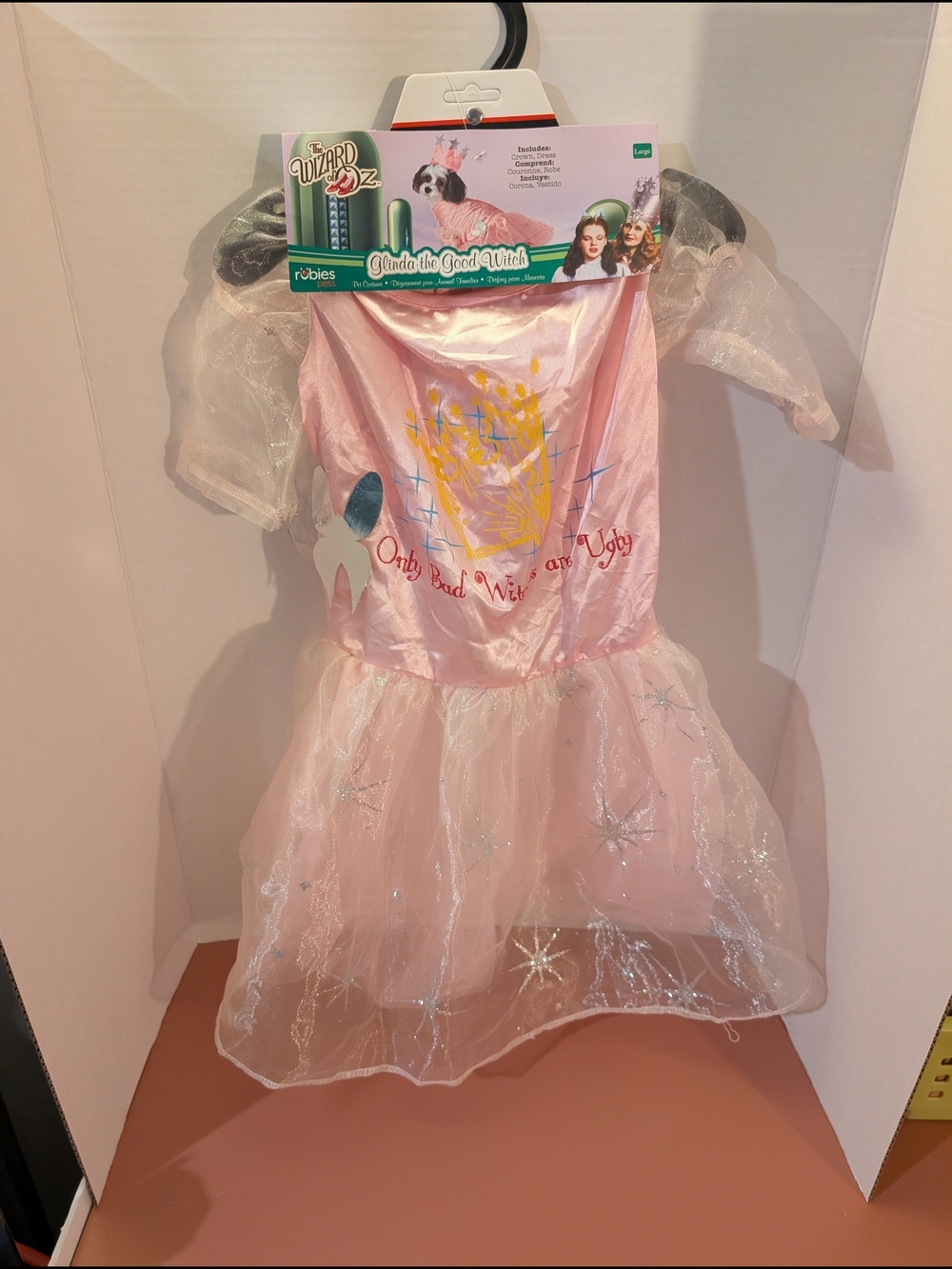 NWT Rubies Pets The Wizard of Oz Glinda the Good Witch Dog Costume in Large